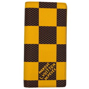 Louis Vuitton Portefeuille Wallet Brazza NM Pop Long Jaune Matte Yellow